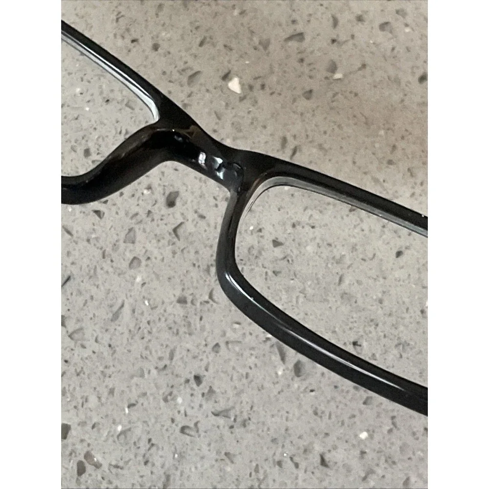 EASYCLIP EYEWEAR P6025 Eyeglasses Frames ONLY 46-16-130 Black Flex Hinge